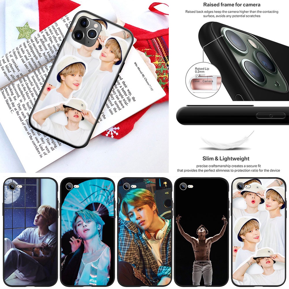 Ốp Điện Thoại Silicon Dẻo In Hình Nhóm Nhạc KPOP Jimin FO42 Cho iPhone 5 5S 6 6S 7 8 11 Pro Max Plus SE