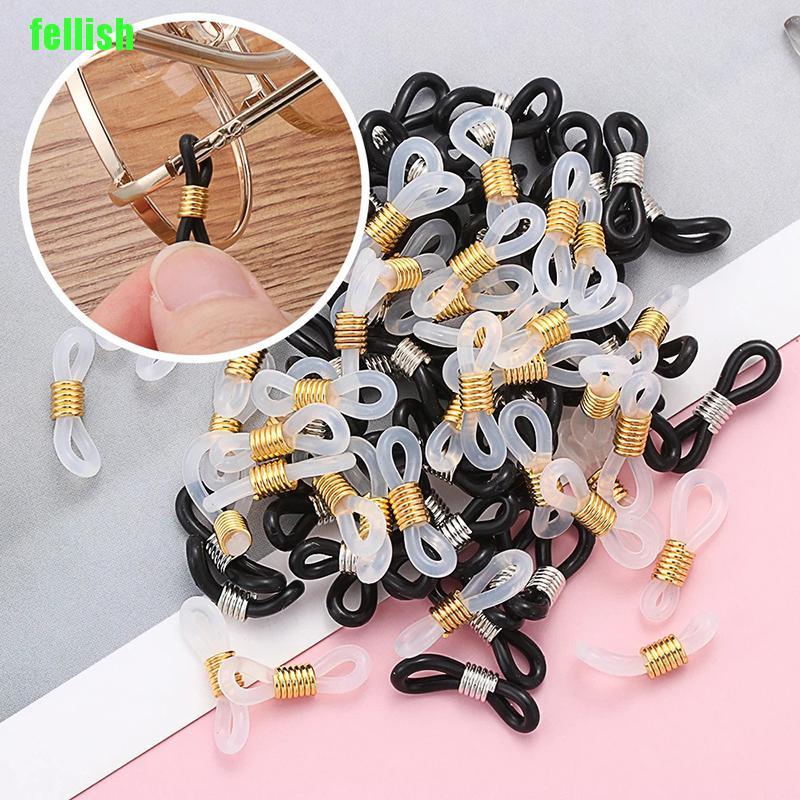 [fellish] 20PCS Ear Hook Eyeglasses Chain Glasses Retainer Ends Rope Sunglasses Cord lbw