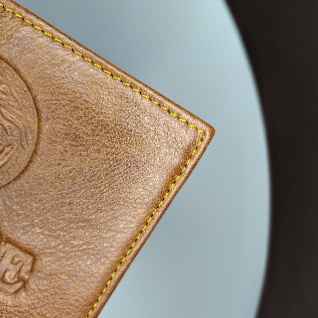 Ví nam cao cấp Versace, 100% da bò cao cấp BH 3 NĂM, Bóp ví nam chống cháy - VDM79-33