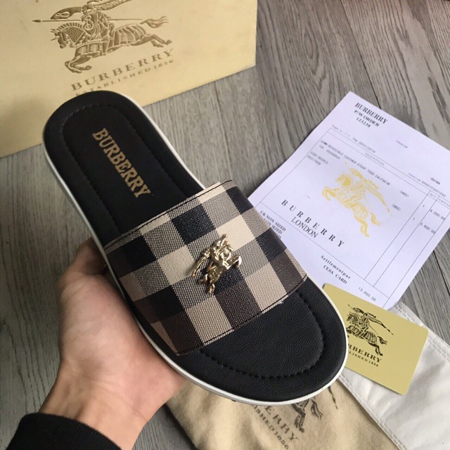 Dép bắp quai ngang đen