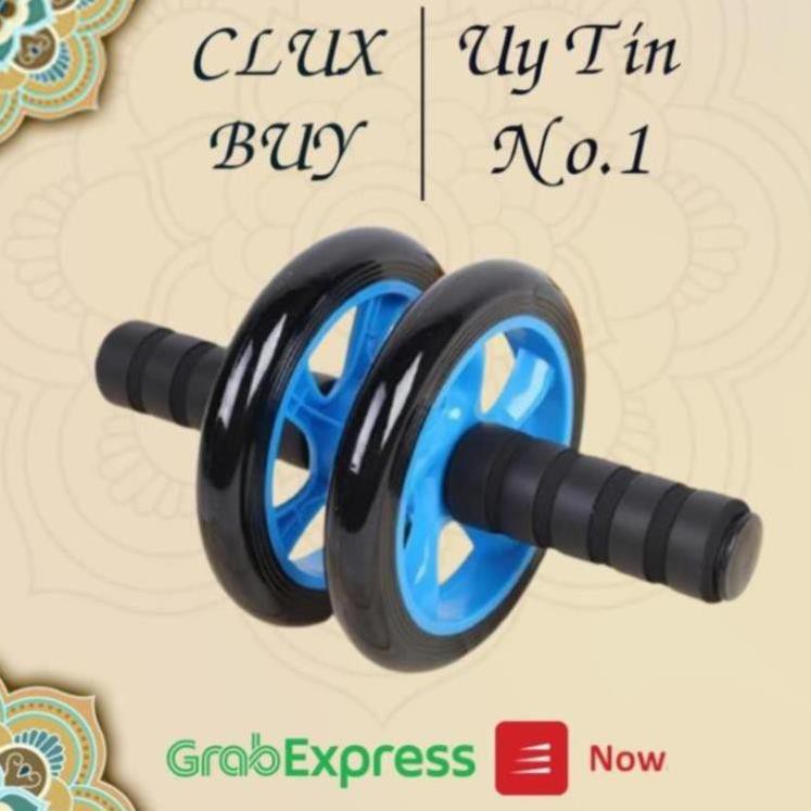 [CON LĂN TẬP BỤNG]  Bánh xe tập cơ bụng tại nhà tiện lợi cho cả Nam và Nữ [ 2 bánh - màu Xanh Dương ]