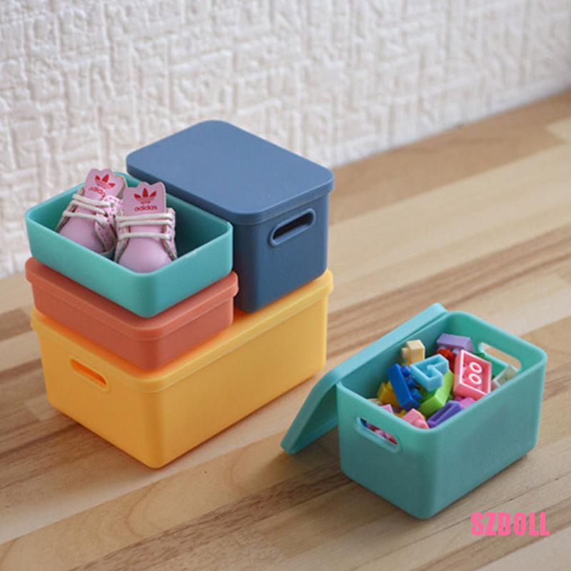 Set 6 Hộp Nhựa Mini ts3SZDOLL Cho Nhà Búp Bê Tỉ Lệ 1:6 1:12