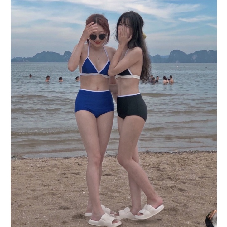 BIKINI 2 MẢNH PHỐI VIỀN TRẮNG BIKINIUMI
