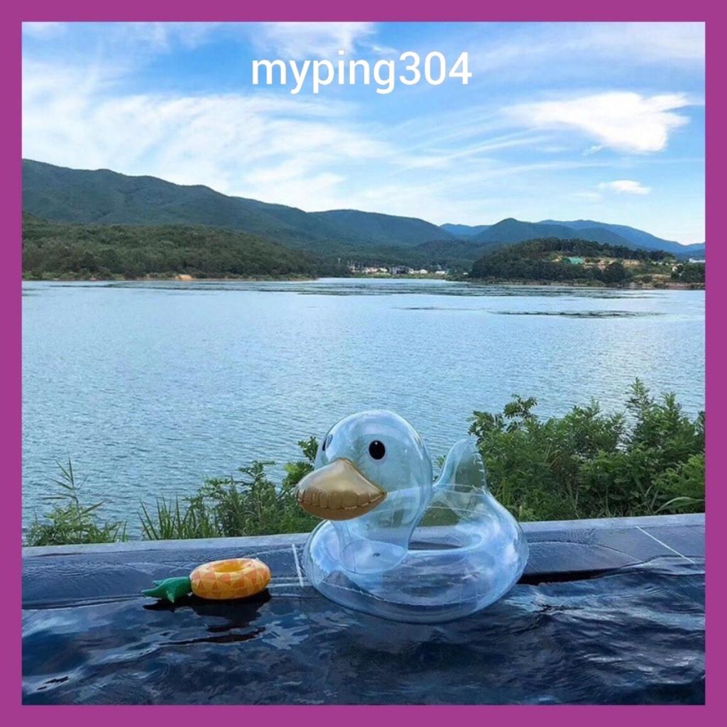 Phao bơi vịt trong suốt thời trang cho bé từ 3 đến 8 tuổi tập bơi