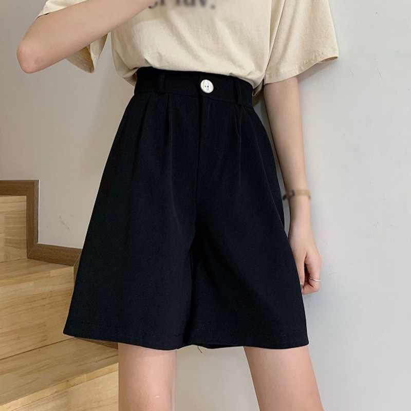 Quần Đùi Nữ Lưng Cao Phong Cách Hàn Quốc