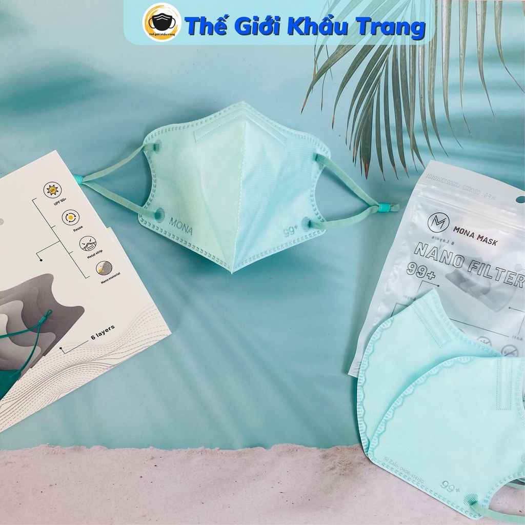 [FREESHIP] Set 3cái khẩu trang 3D Mona Mask N99 - 6 lớp, khẩu trang Mona Mask Top Khẩu Trang Tốt nhất Việt Nam