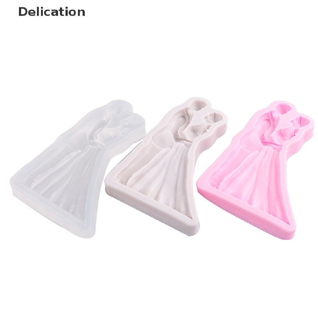 Khuôn Silicone Làm Bánh Hình Cô Dâu Chú Rể