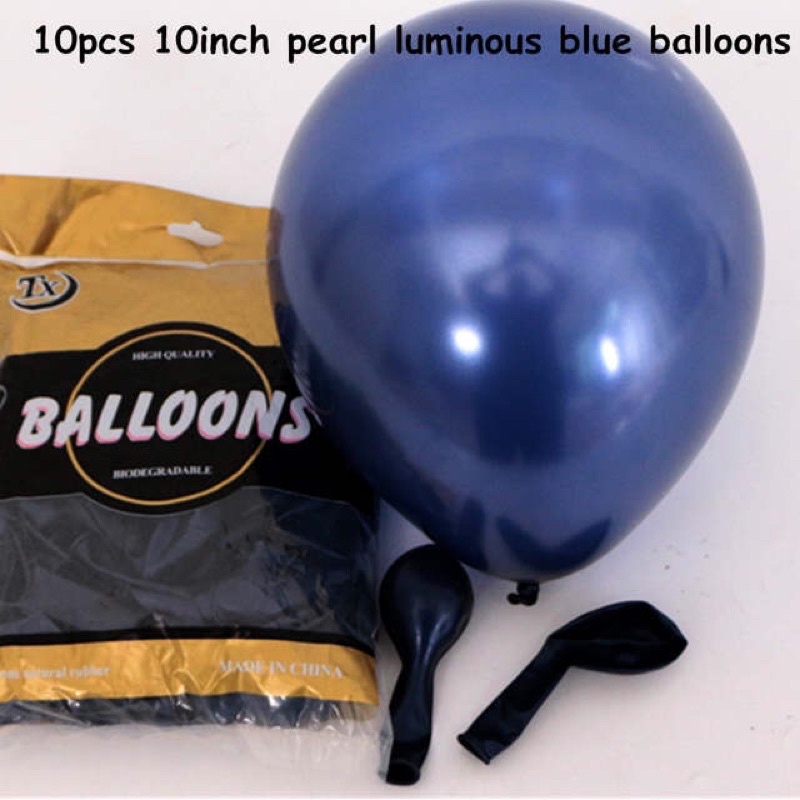 Bóng tròn xanh đậm navy nhũ trơn