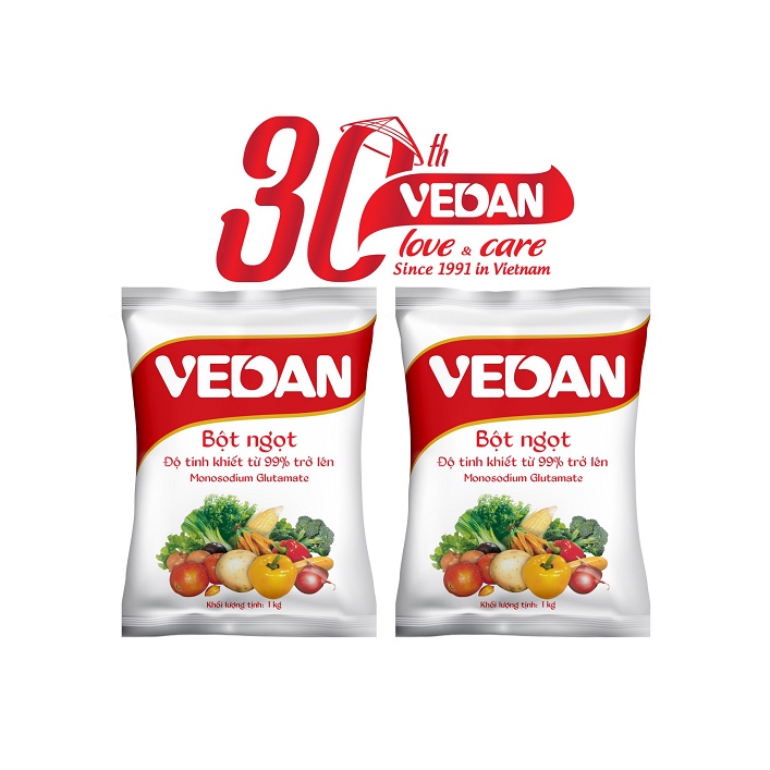 Bột Ngọt Vedan 1kg-Combo 2 gói