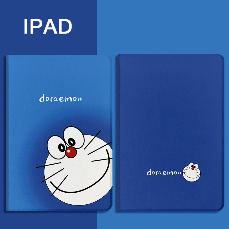 Bao Da Máy Tính Bảng In Hoạt Hình Doraemon Cho Ipad 9 10.2 10.7 Inch air4 mini6 Mini 9.7