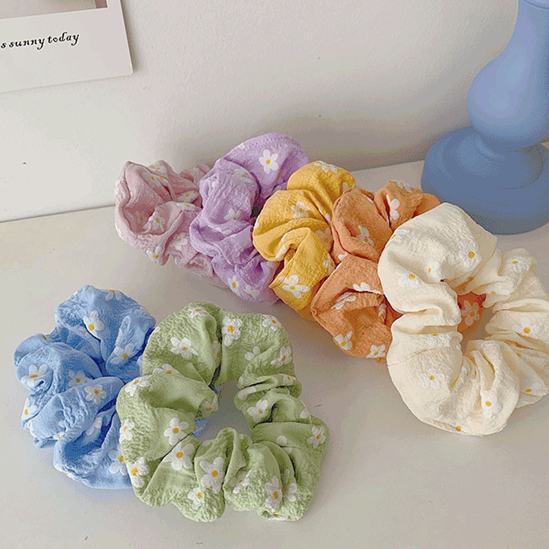 Dây Buộc Tóc Vải Scrunchies Nhiều Mẫu Xinh Xắn, Dễ Thương HAZYCOW