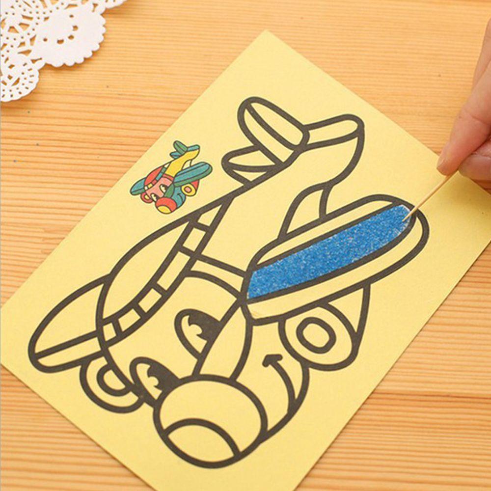 CHOOKEY Set 10 Tranh Cát Hình Hoạt Hình Sáng Tạo Cho Bé