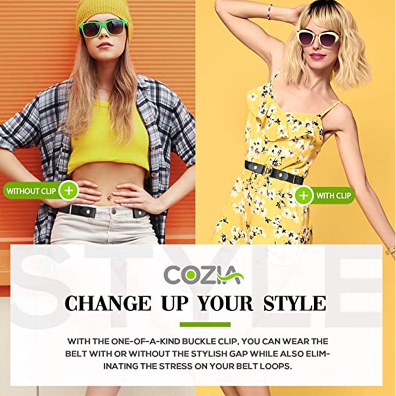 SmileFairyCC【COD &amp; Hàng Có Sẵn】Thắt Lưng Thể Thao Bằng Da Co Giãn Phong Cách Hàn Quốc Cho Nữ