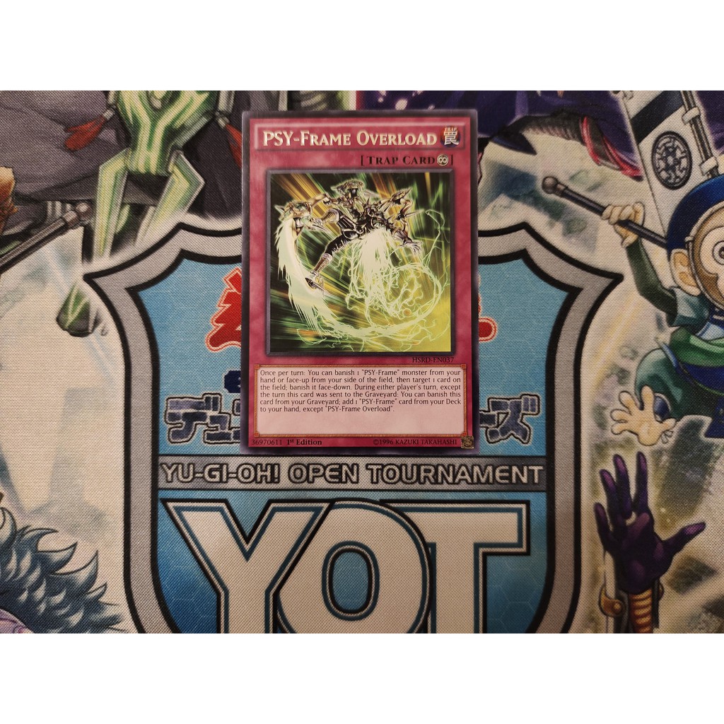 Thẻ bài Yugioh chính hãng PSY-Frame Overload - HSRD-EN037 - Rare 1st Edition