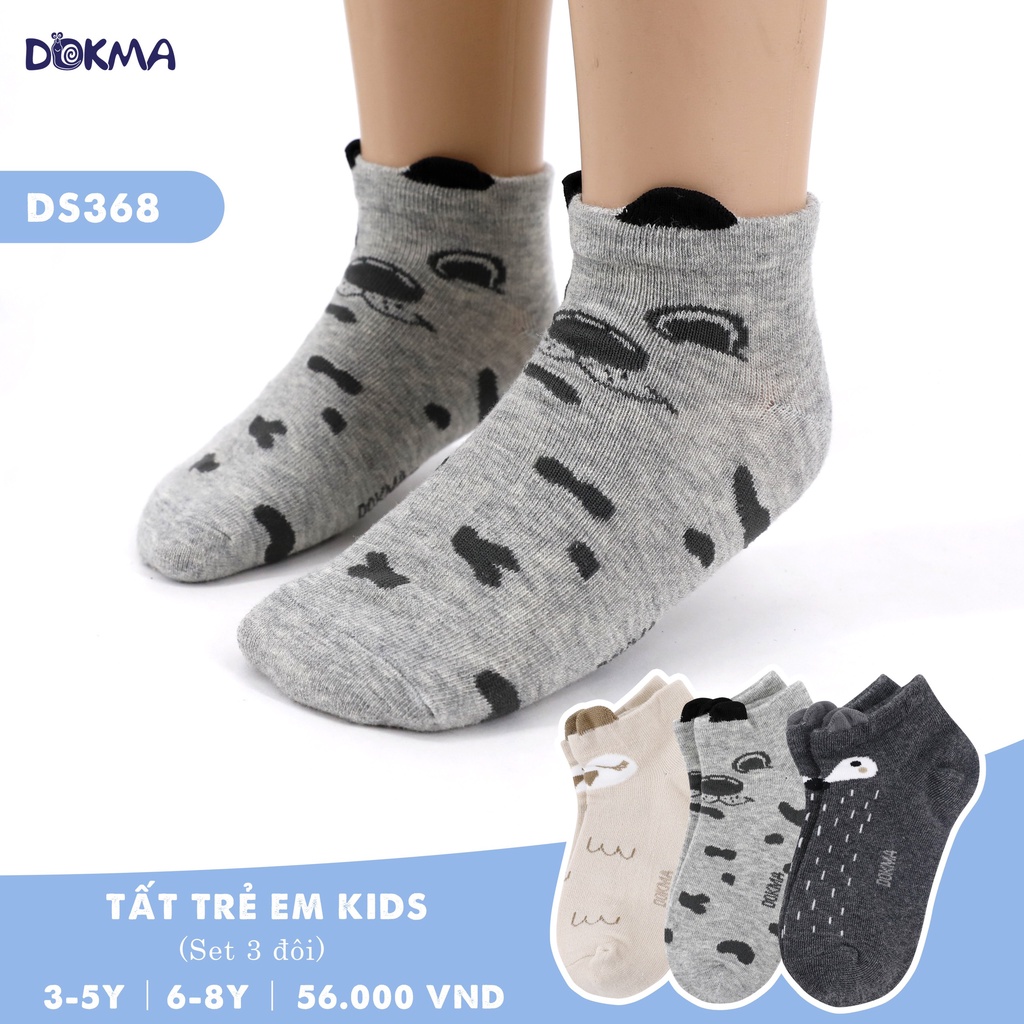 Set 3 đôi tất trẻ em kids Dokma thu đông cho bé (3-8T)