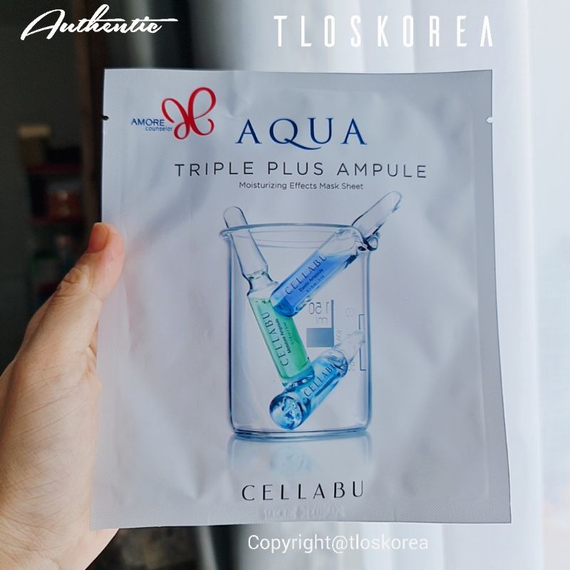 Mặt Nạ Dưỡng Ẩm, Trắng, Chống Lão Amore Aqua Triple Plus Ampoule (1 Miếng)[2025]