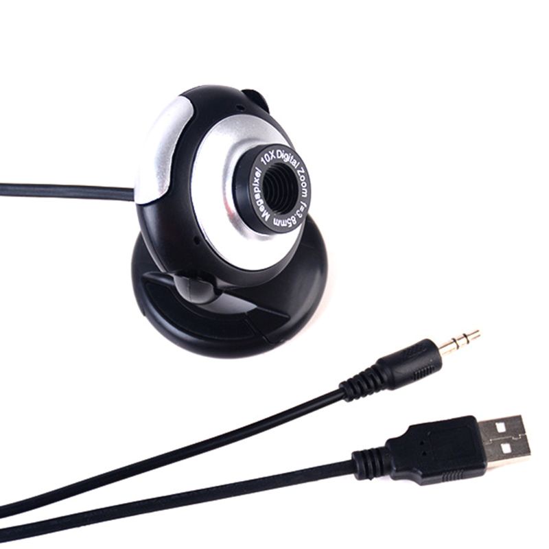 Webcam Usb Xoay 360 Độ Kèm Micro Thông Dụng Cho Máy Tính / Laptop