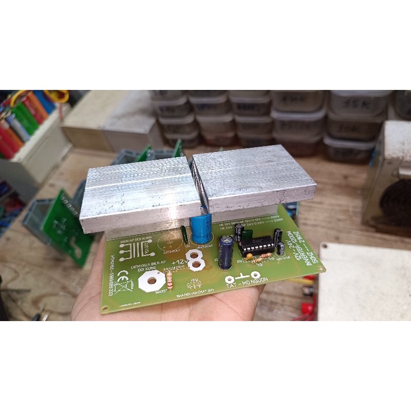 Mạch kích điện sóng vuông,mạch inverter 12v lên 220v cs1000w .chạy 12v hoặc 24v
