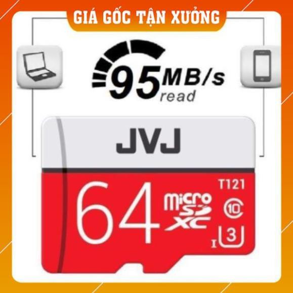 [GIÁ SỐC] Thẻ nhớ 64G Pro JVJ U3 Class 10 – chuyên dụng cho CAMERA, BH 5 năm, 1 đổi 1 | BigBuy360 - bigbuy360.vn
