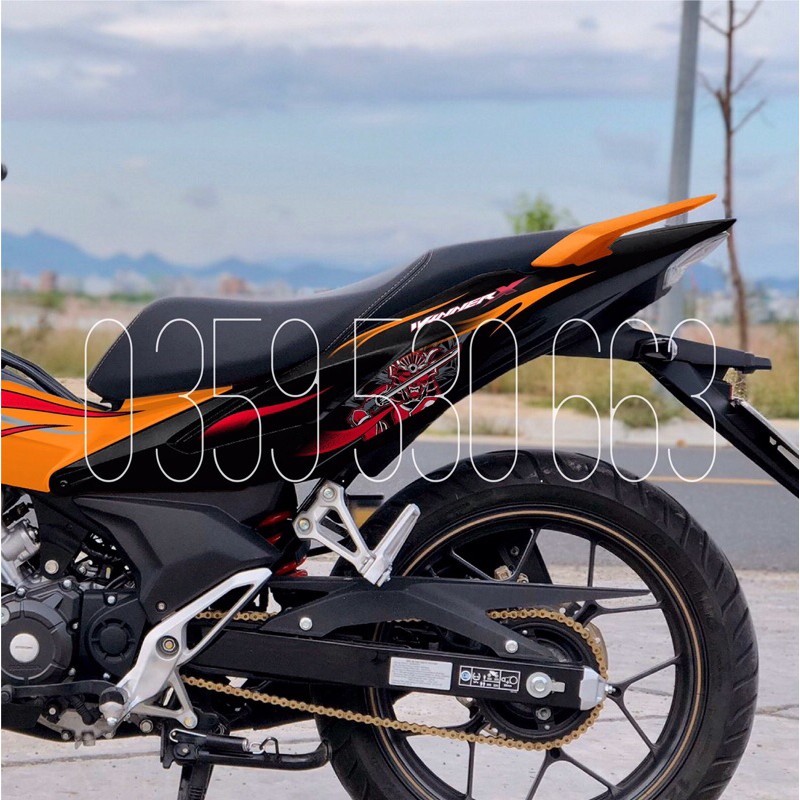 Tem Rời Samurai dán xe winner X cam đen - không bay màu