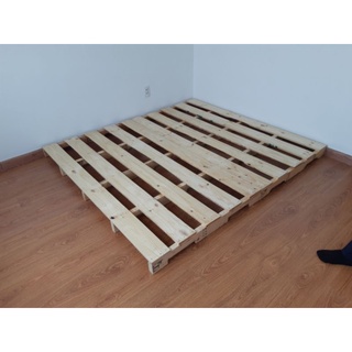Giường Pallet Gỗ Thông Mới 1m8 x 2m
