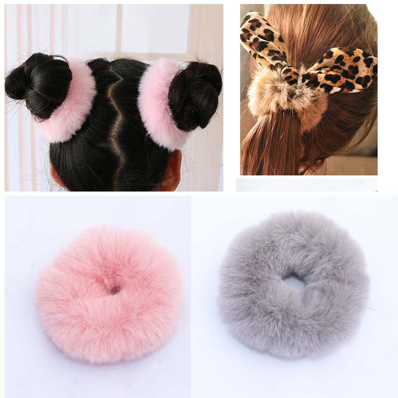 Dây Cột Tóc Vải Nhung Scrunchies Phong Cách Hàn Quốc Nhiều Màu Dành Cho Nữ