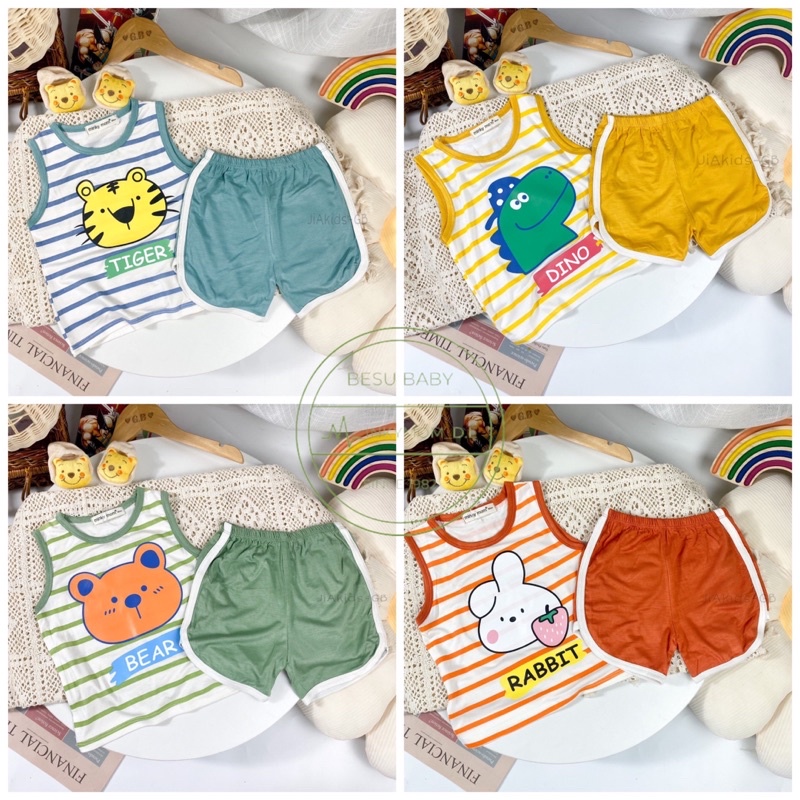 [4-18kg] BỘ BA LỖ THUN LẠNH CHO BÉ