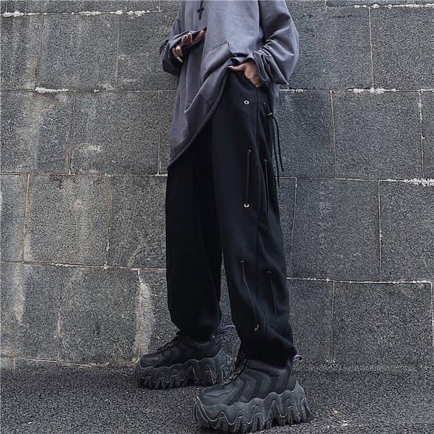 Quần dài unisex phối dây cá tính GMS