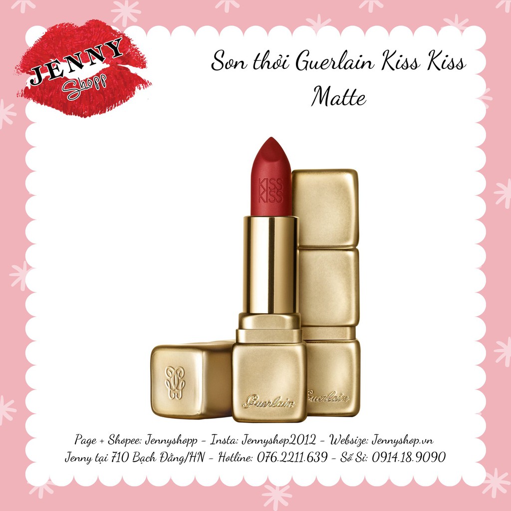 SON THỎI GUERLAIN KISS KISS MATTE