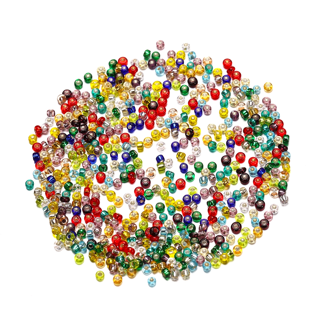 St.kunkka 1200 cái / túi 2,5mm hạt thủy tinh đục lỗ đồ trang sức thủ công