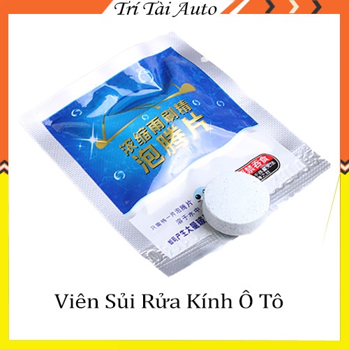 Viên sủi rửa kính ô tô siêu sạch tẩy ố hiệu quả tạo hiệu ứng lá sen đánh bay vết bẩn