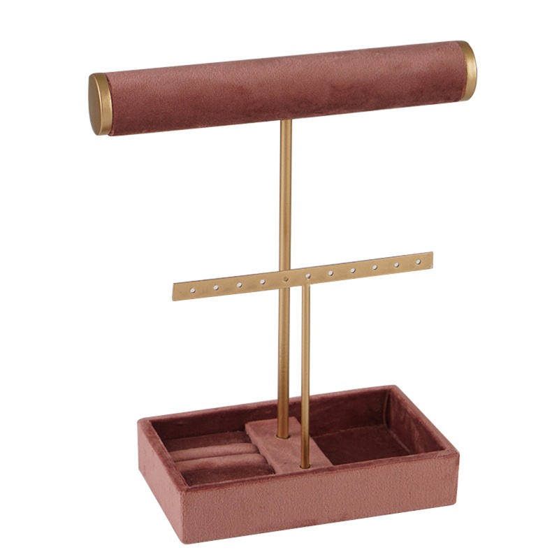 Giá Đỡ Trưng Bày Trang Sức Hình Chữ T Hai Tầng