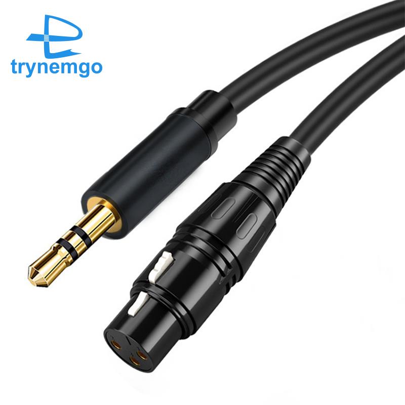 Dây Cáp Âm Thanh Chuyển Đổi Đầu Cái 3.5 Sang XLR Dài 2M