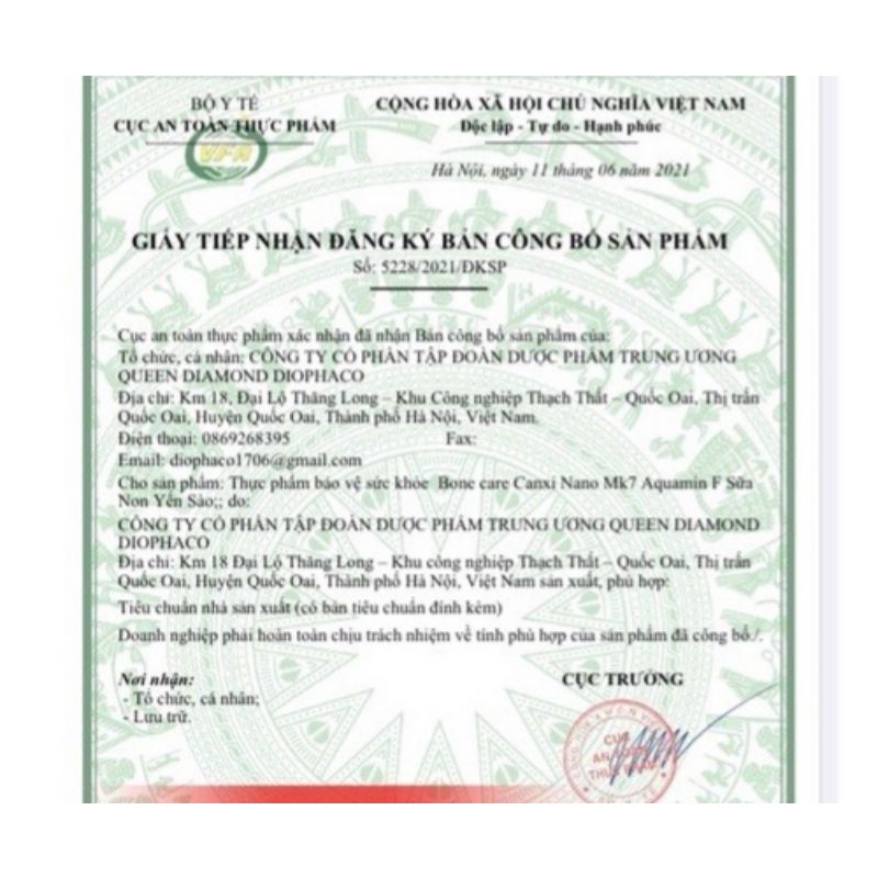 Hộp 20 ống - Siro canxi ống cho trẻ từ 0 tháng tuổi bổ sung Vitamin D3 K2 MK7 - Siro CANXI NANO K2 - AQUAMIN F