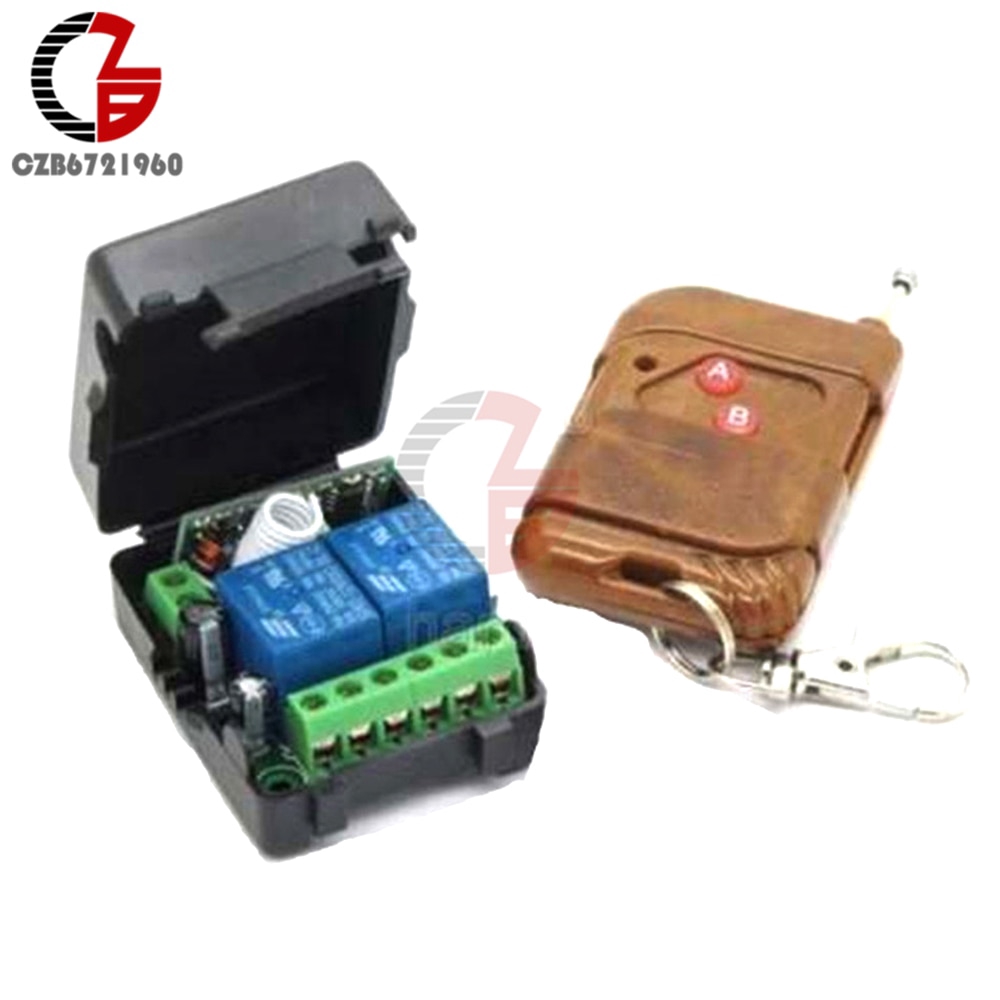 315MHz 433MHz DC 12V 2CH 2 Channel Wireless RF Remote Control Switch Transmitter+ Receiver Relay Switch Module