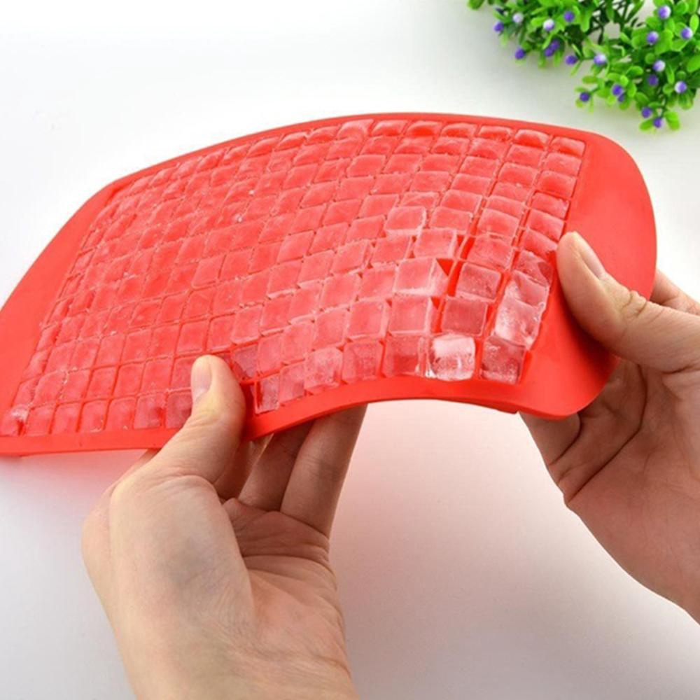 Khay làm đá viên 160 ô vuông nhỏ bằng silicone DIY
