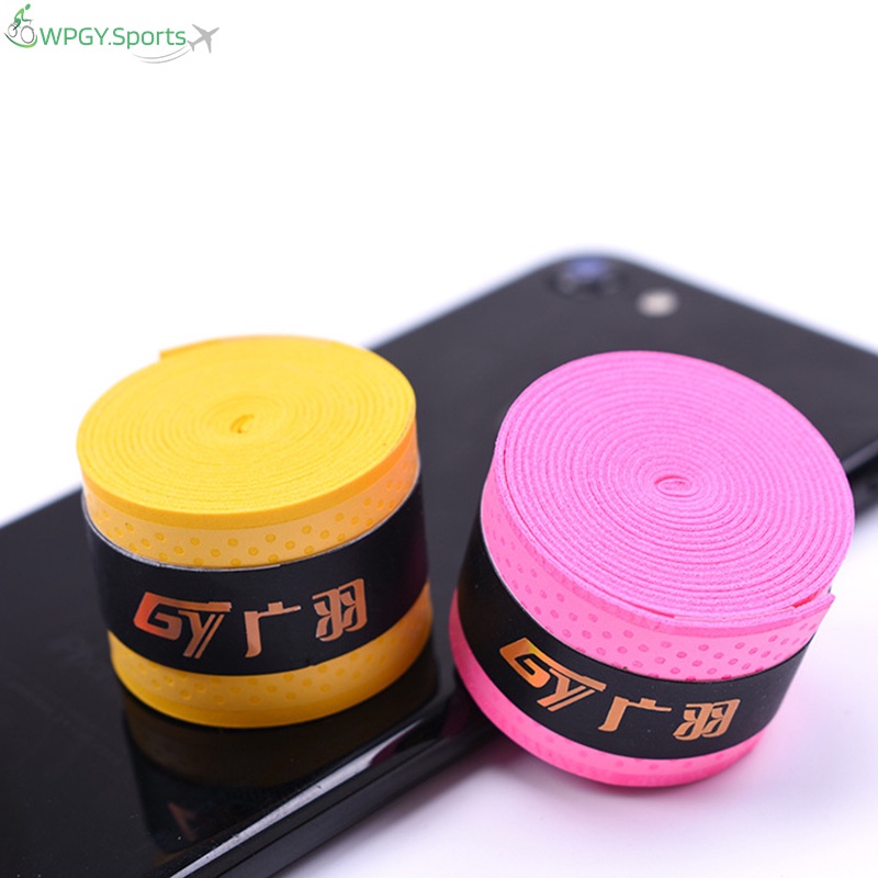 Phụ kiện bọc tay cầm vợt cầu lông/tennis bằng PU siêu thấm hút chống trượt tiện dụng