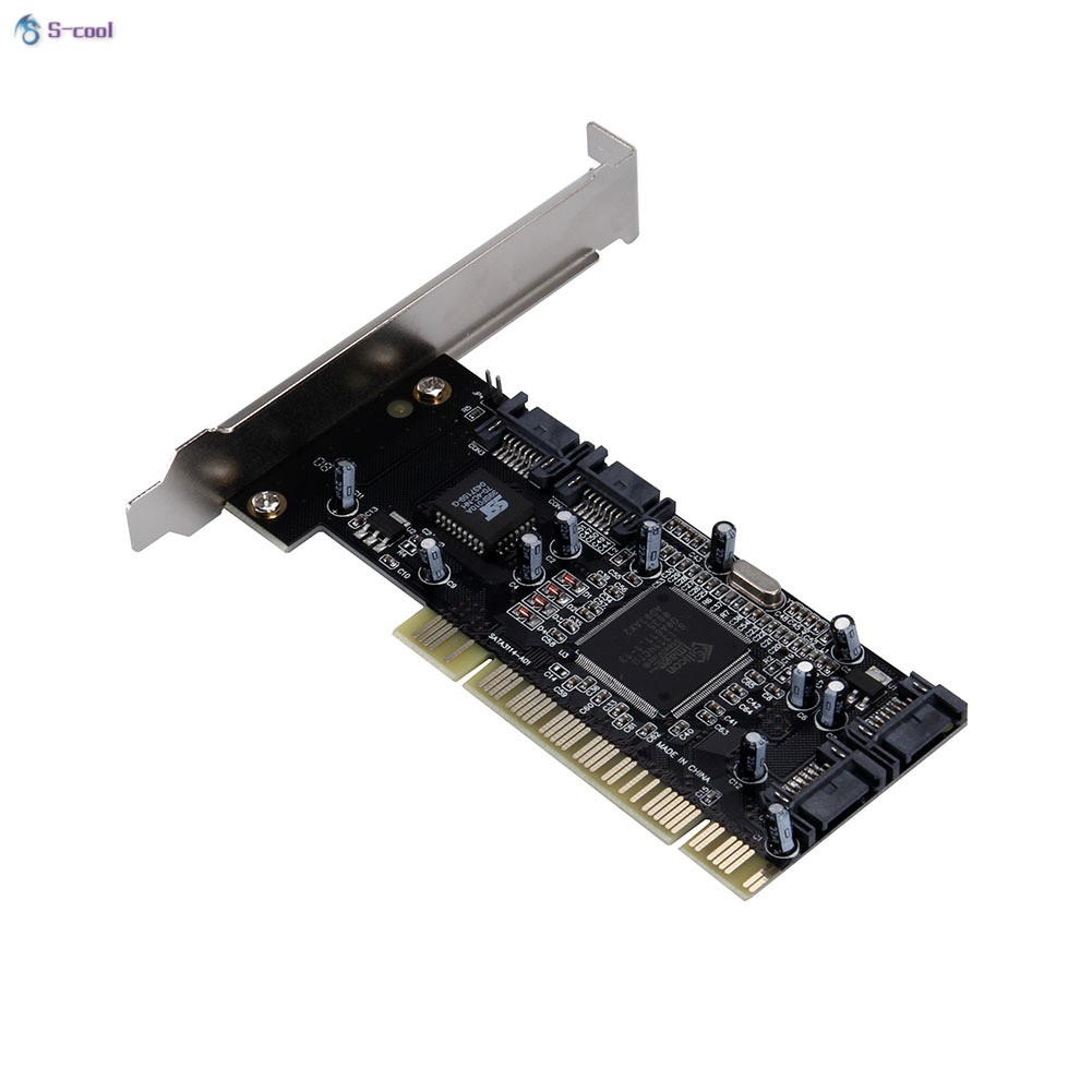 Bộ Chuyển Đổi Pci Sang 4 Cổng Sata Ata Raid Sil3114 3114 Thẻ