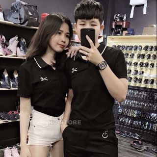 [ Kèm Ảnh Thật] ÁO THUN NAM NỮ K3STORE COUPLE THÊU CÂY KÉO HÀNG CAO CẤP