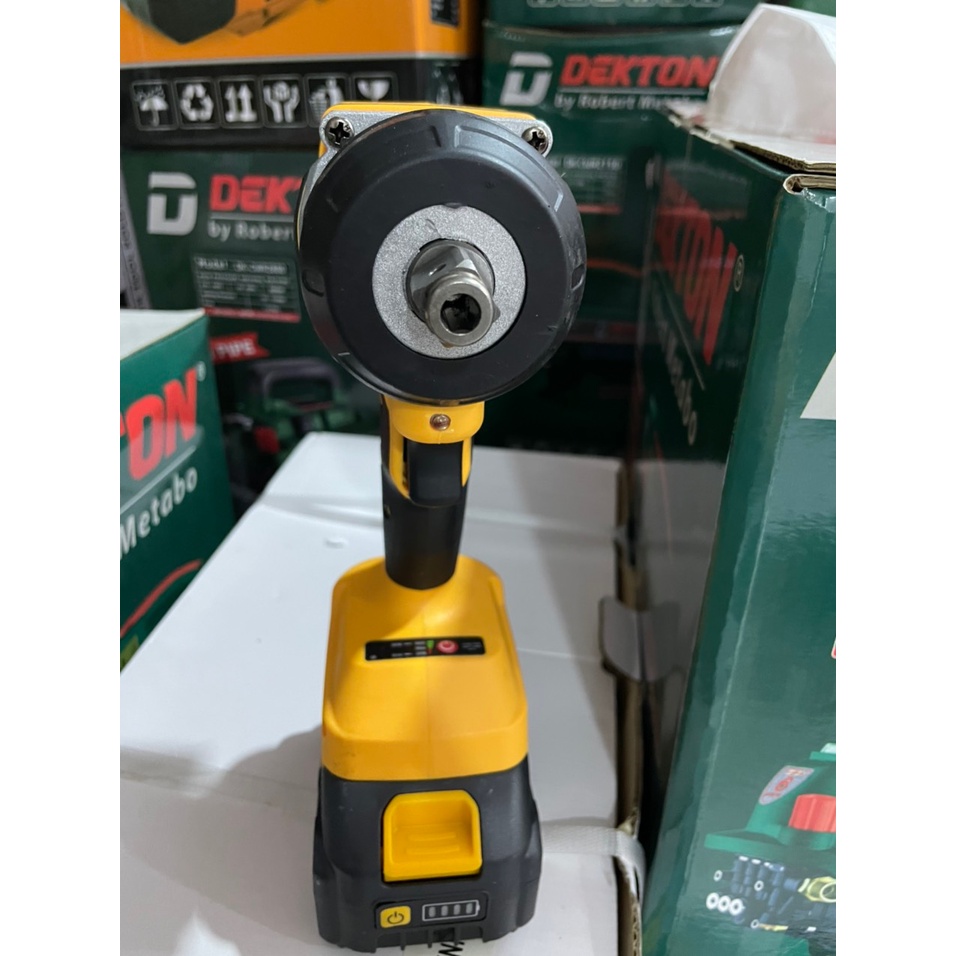 Máy siết bulong HuKan F60 đầu 2 trong 1, lực 330NM, mô tơ không chổi than