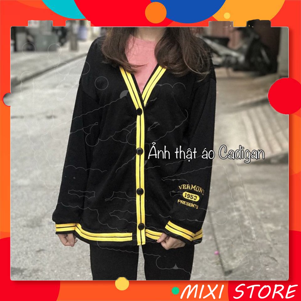 [Mã FAMAYWA2 giảm 10K đơn 50K] Áo cardigan [FREESHIP] from rộng châu âu, tay thêu chữ vermont