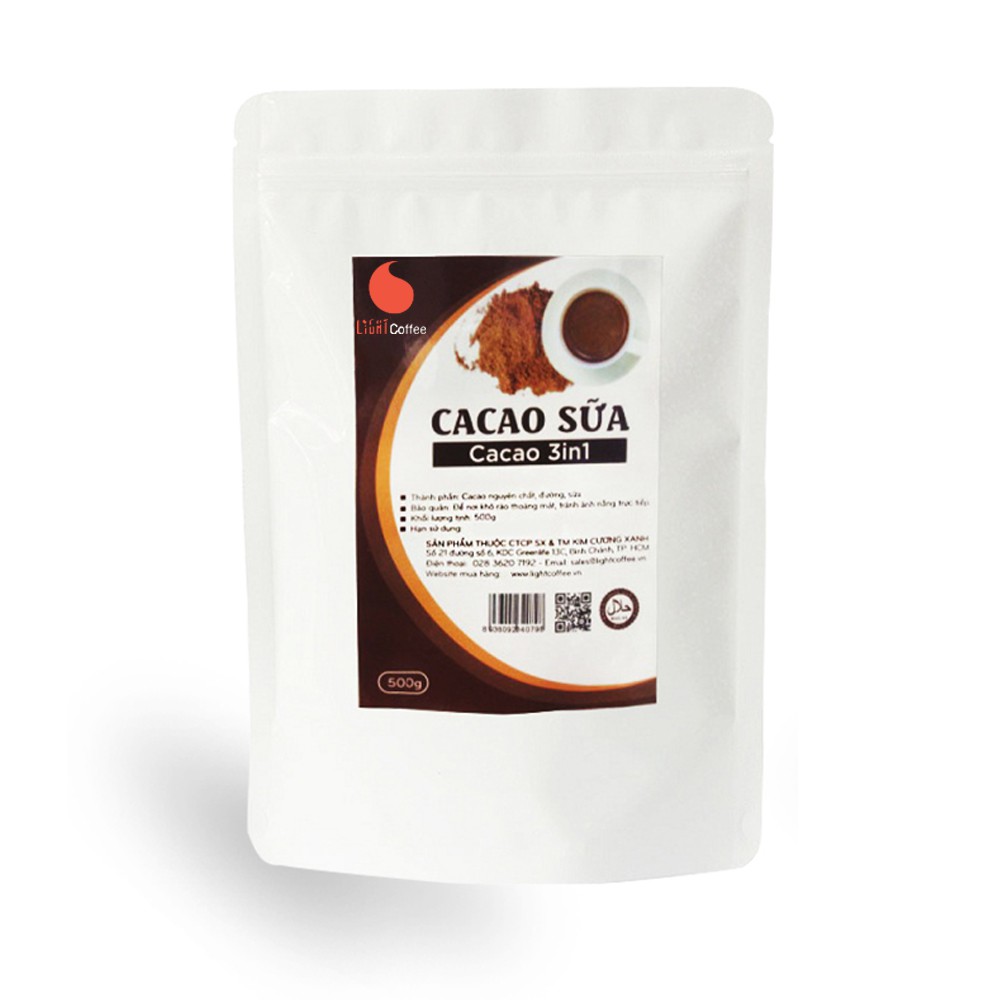 Bột cacao sữa vị đậm đà, thơm ngon Light Coffee - Gói 500g