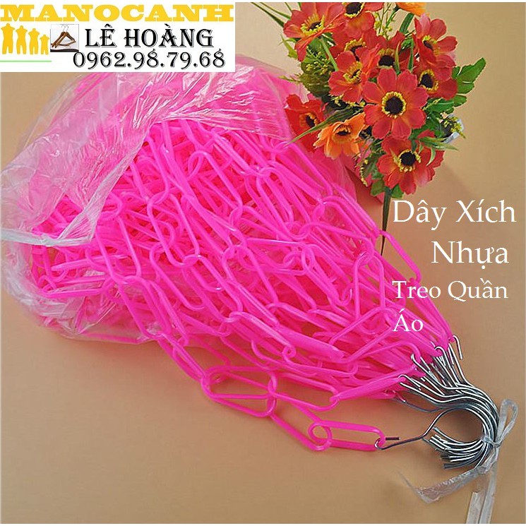 Dây Xích Nhựa 10 Chiếc Treo Mắc Quần Áo