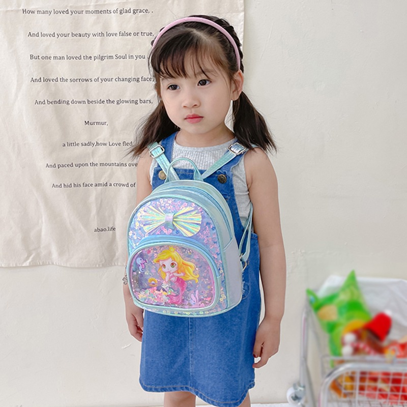 Ba Lô Trong Suốt Đính Kim Sa Lấp Lánh Dành Cho Bé
