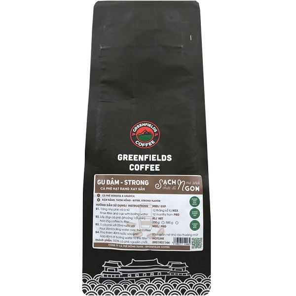 Cà phê nguyên chất GU ĐẬM Greenfields Coffee (250G)