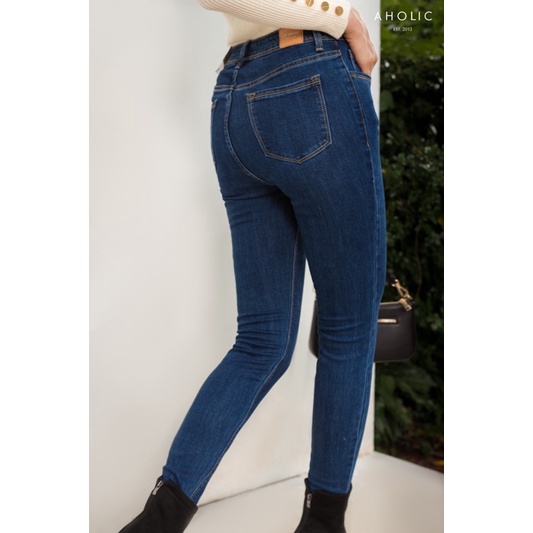 [Video] Quần jeans skinny phối chỉ trơn basic Aholic Q796 | BigBuy360 - bigbuy360.vn