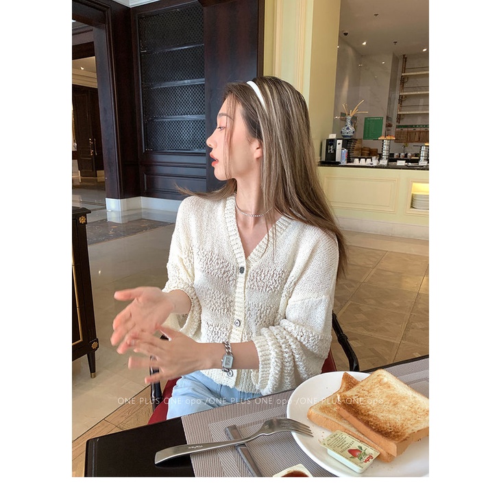 Áo Khoác Cardigan Dệt Kim Mỏng Chống Nắng Thời Trang Mùa Thu Cho Nữ