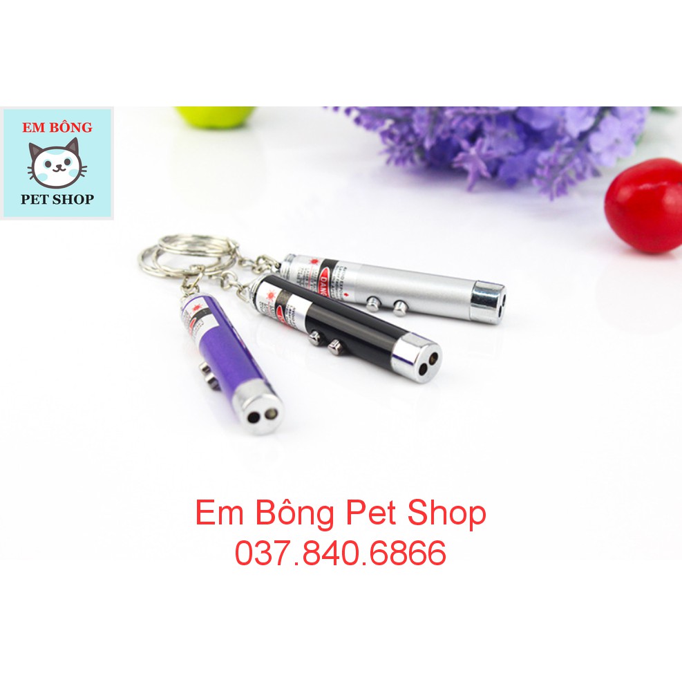 ⭐️ Đồ chơi đèn chiếu tia LAZE (LASER) cầm tay trêu chó mèo - TẶNG KÈM 3 PIN