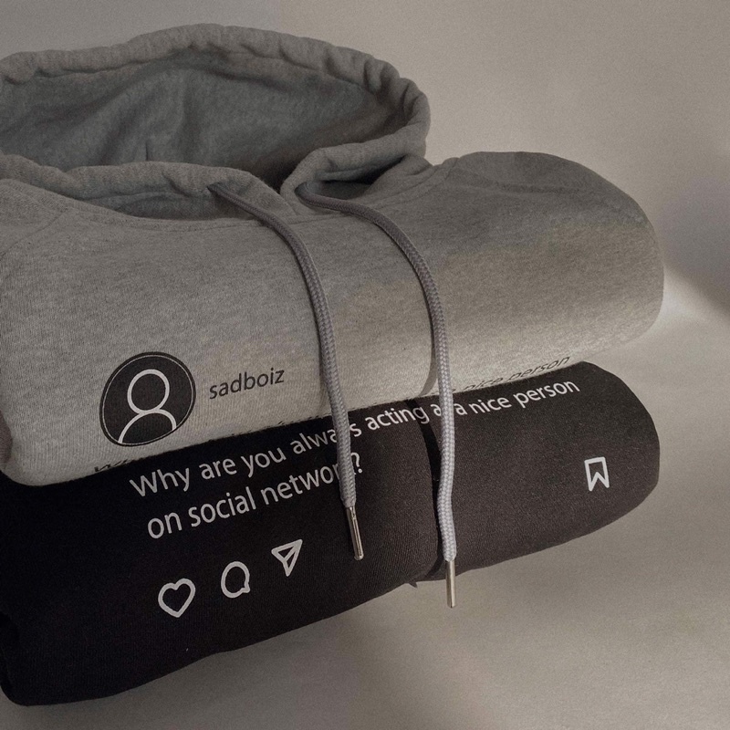 Áo Khoác SADBOYZ SADTAGRAM HOODIE FULL TAG HÃNG Nón 2 Lớp Chất Nỉ Ngoại Cap Cấp - DIONS Store
