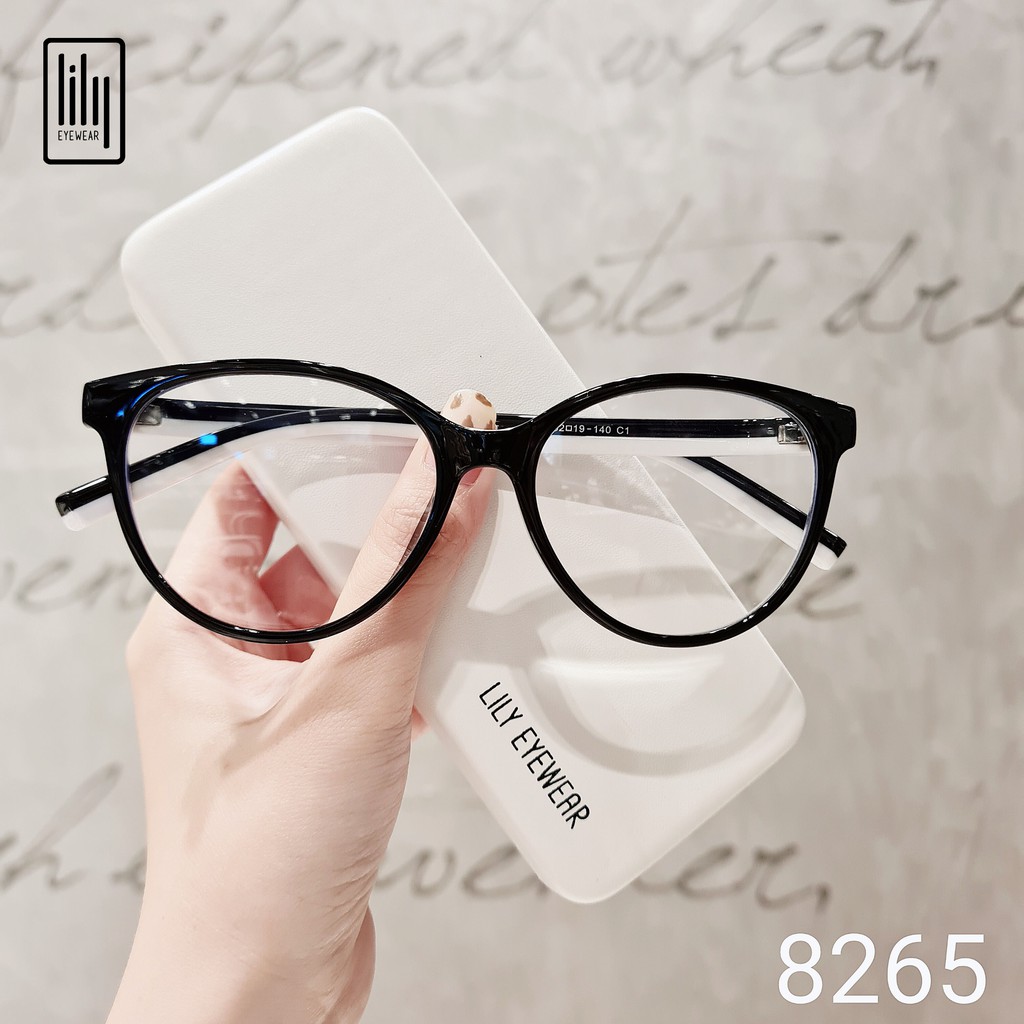 Gọng kính mắt mèo nữ Lilyeyewear chất liệu nhựa dày dặn màu sắc thời trang 8265 | BigBuy360 - bigbuy360.vn